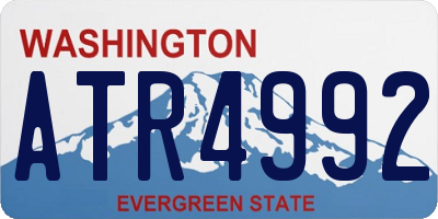 WA license plate ATR4992