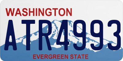 WA license plate ATR4993