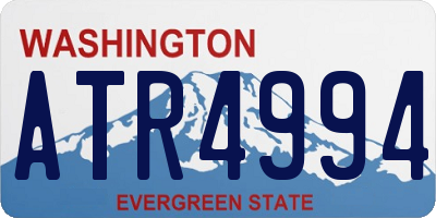 WA license plate ATR4994