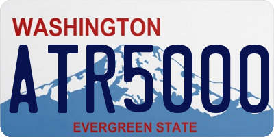 WA license plate ATR5000