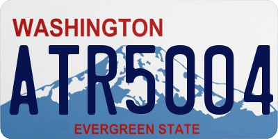 WA license plate ATR5004