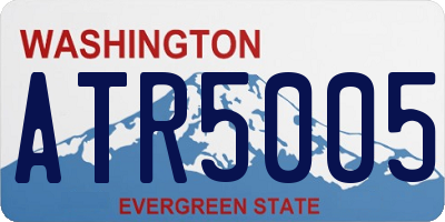 WA license plate ATR5005