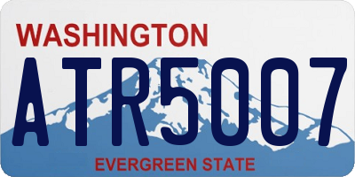 WA license plate ATR5007