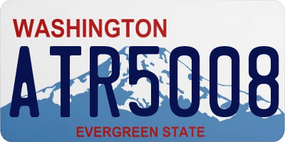 WA license plate ATR5008