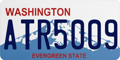 WA license plate ATR5009