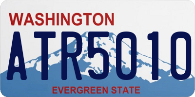 WA license plate ATR5010