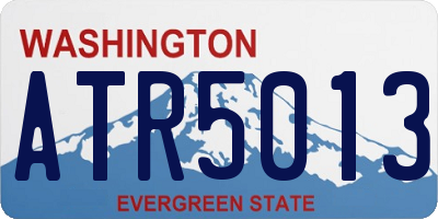 WA license plate ATR5013