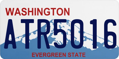 WA license plate ATR5016
