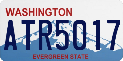 WA license plate ATR5017