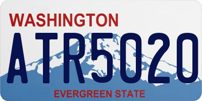 WA license plate ATR5020