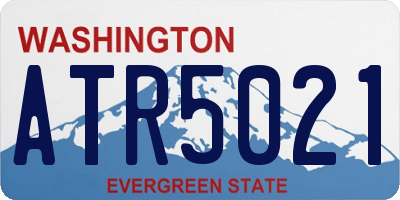 WA license plate ATR5021