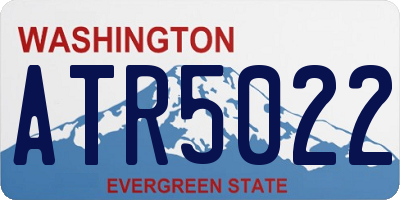 WA license plate ATR5022