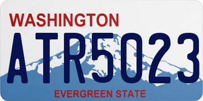 WA license plate ATR5023