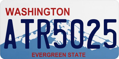 WA license plate ATR5025