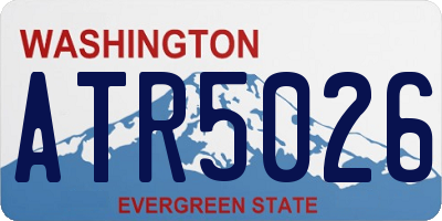 WA license plate ATR5026