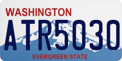 WA license plate ATR5030