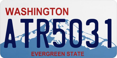 WA license plate ATR5031