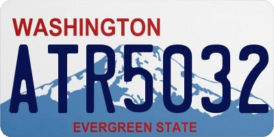 WA license plate ATR5032