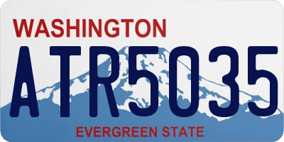 WA license plate ATR5035