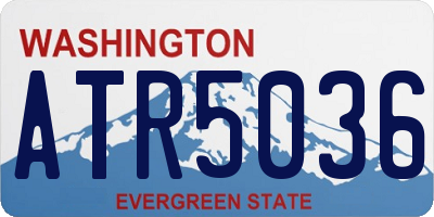 WA license plate ATR5036