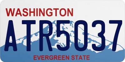 WA license plate ATR5037