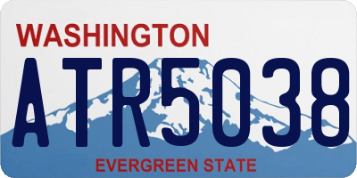 WA license plate ATR5038
