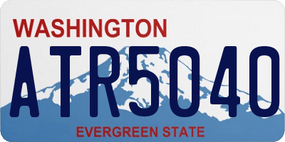 WA license plate ATR5040