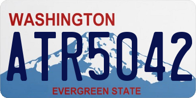 WA license plate ATR5042