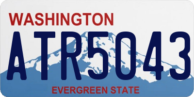 WA license plate ATR5043