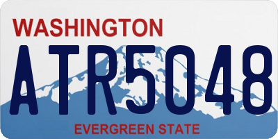 WA license plate ATR5048