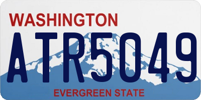 WA license plate ATR5049