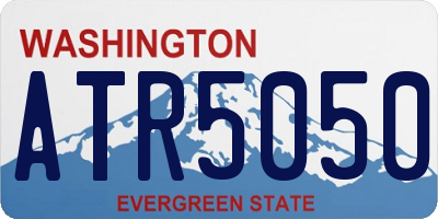 WA license plate ATR5050