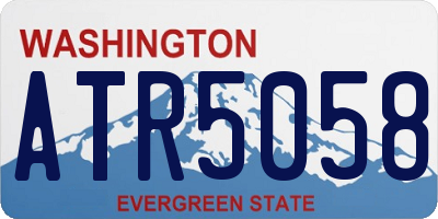 WA license plate ATR5058