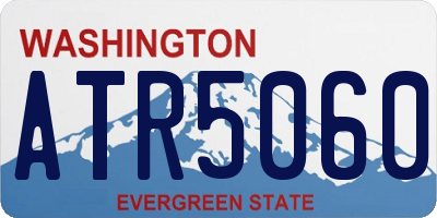 WA license plate ATR5060