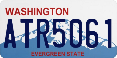 WA license plate ATR5061