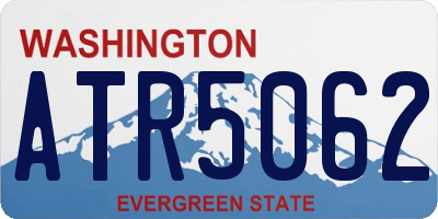 WA license plate ATR5062