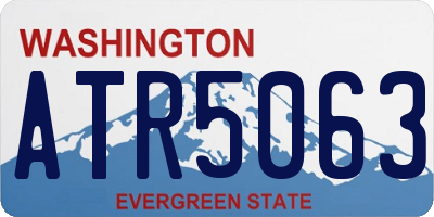 WA license plate ATR5063