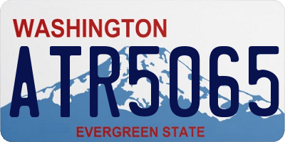 WA license plate ATR5065