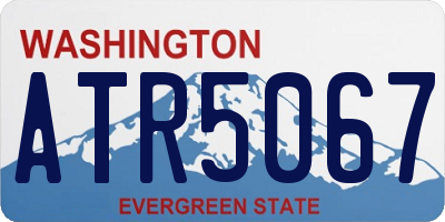 WA license plate ATR5067