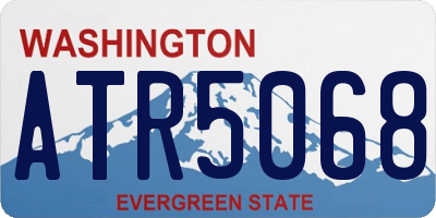 WA license plate ATR5068