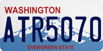 WA license plate ATR5070