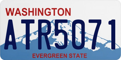 WA license plate ATR5071