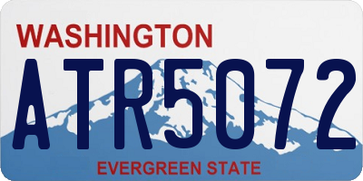WA license plate ATR5072