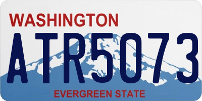 WA license plate ATR5073