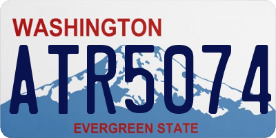 WA license plate ATR5074
