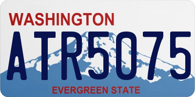 WA license plate ATR5075