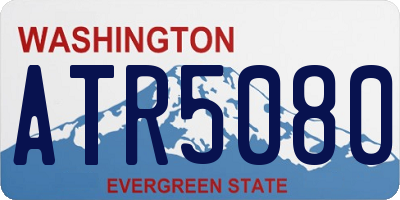 WA license plate ATR5080