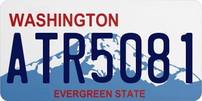 WA license plate ATR5081