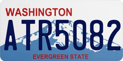 WA license plate ATR5082