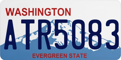 WA license plate ATR5083